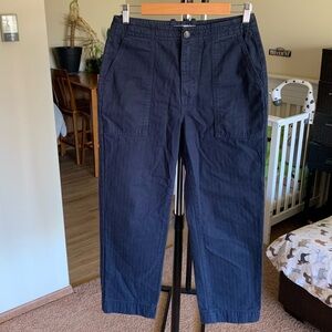 Everlane 100% Organic Cotton Pant Navy Blue Women’s 4